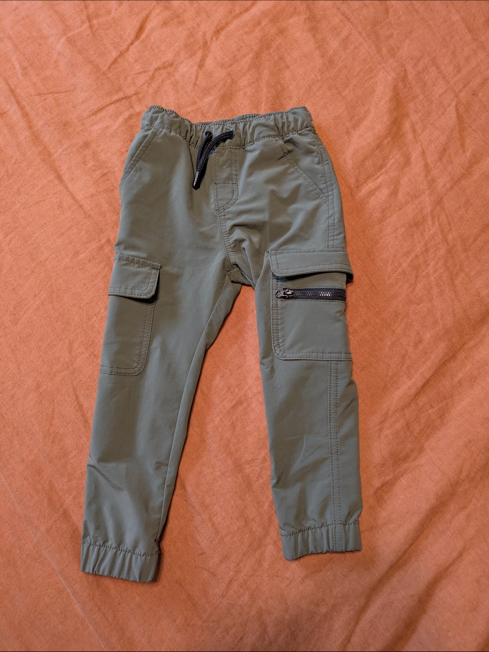 Cat & Jack Olive Green Cargo Jogger Pants